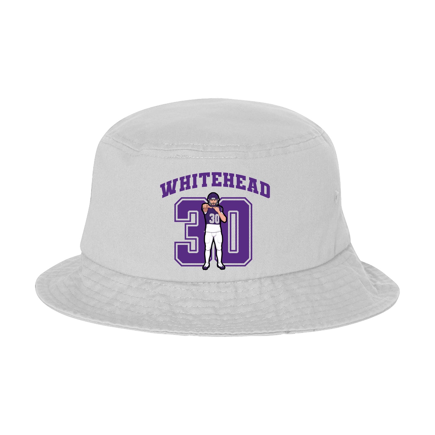 Bucket Cap — Number in White