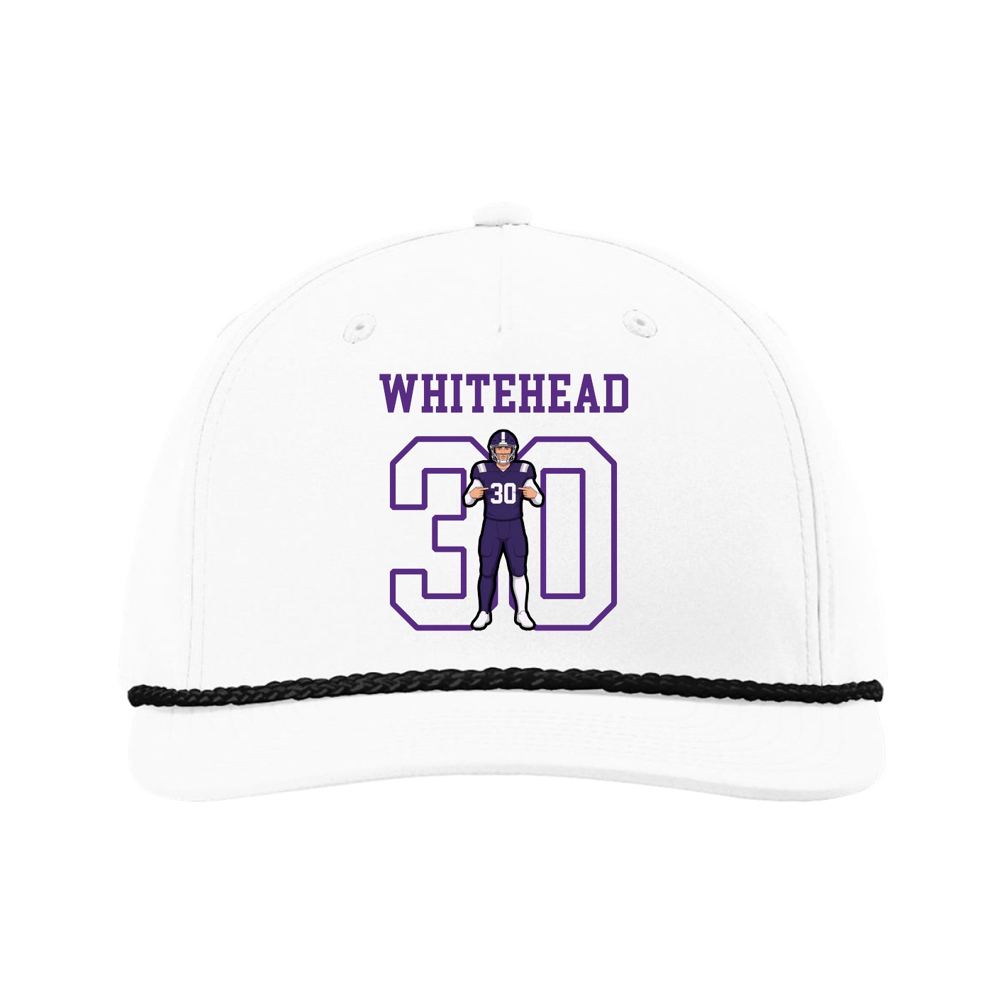 Five-Panel Classic Rope Cap — Shirsey in White
