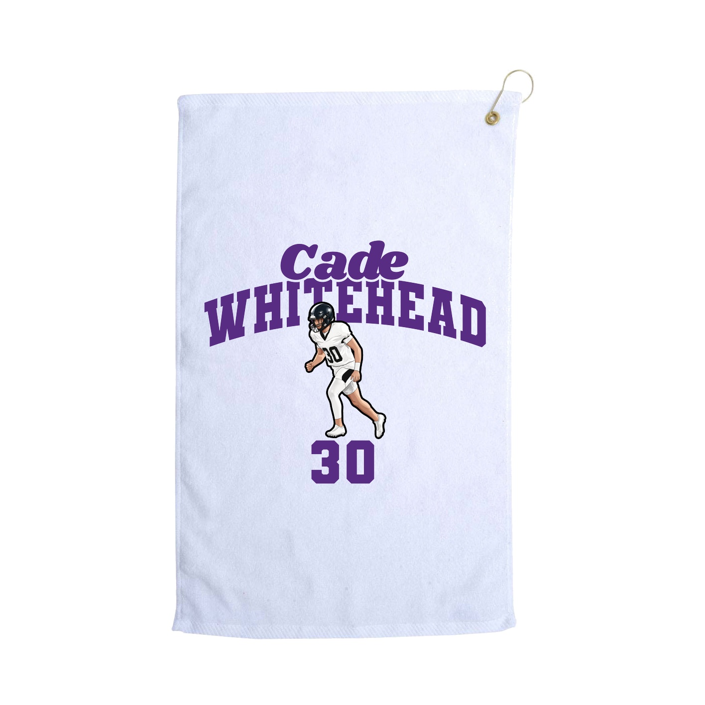 Golf Towel — Signature Arch in White