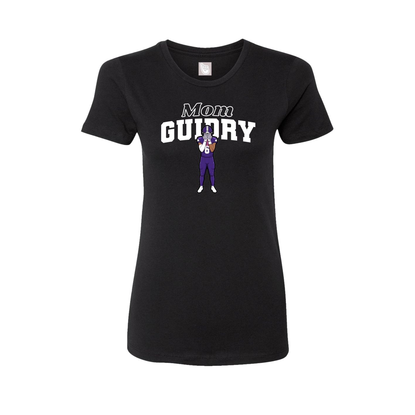 Womens Tee — Mothers Day Block in Black
