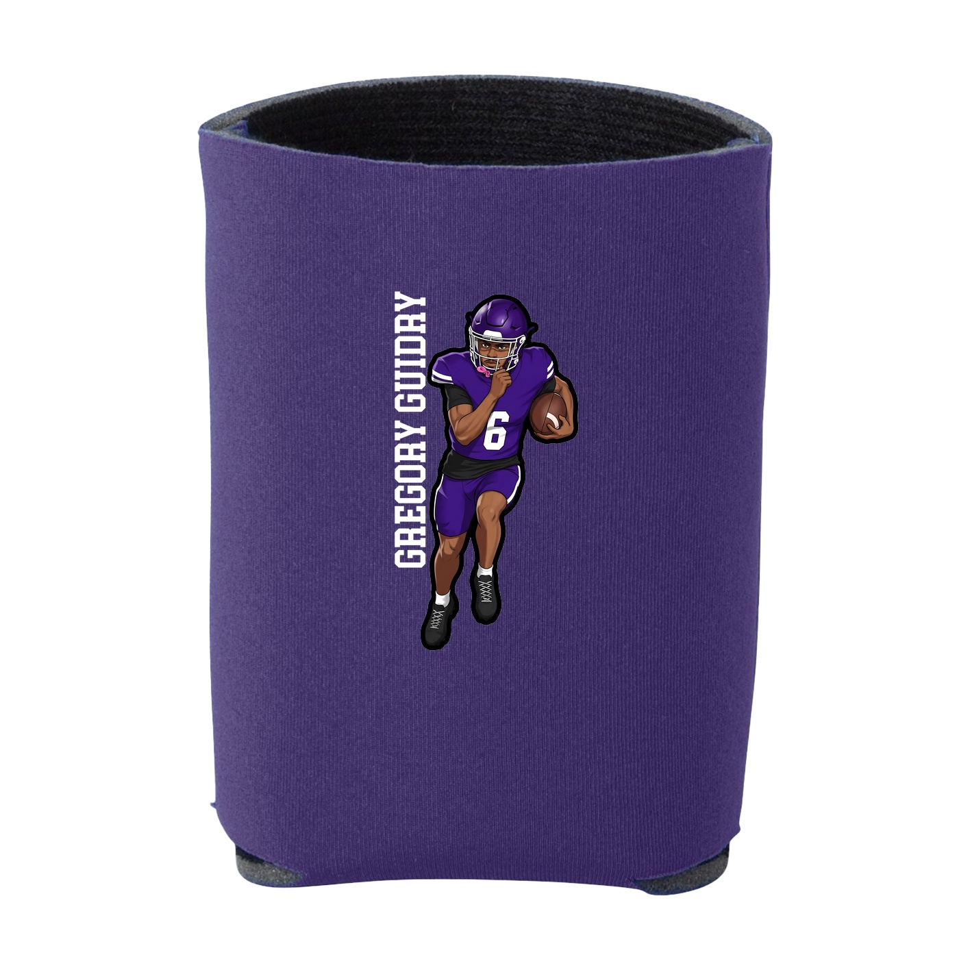 Can Holder — Name Vertical in Purple