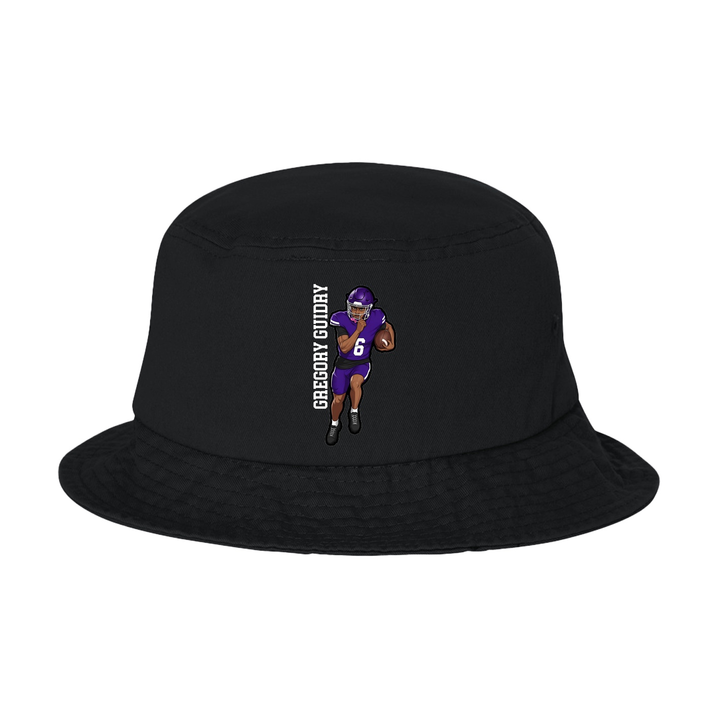Bucket Cap — Name Vertical in Black