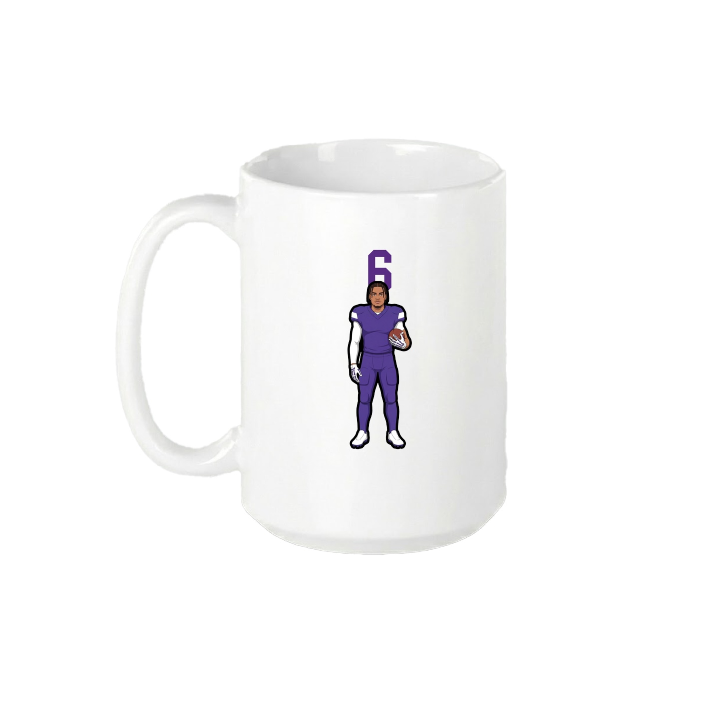 15oz Coffee Mug — Number Top in White