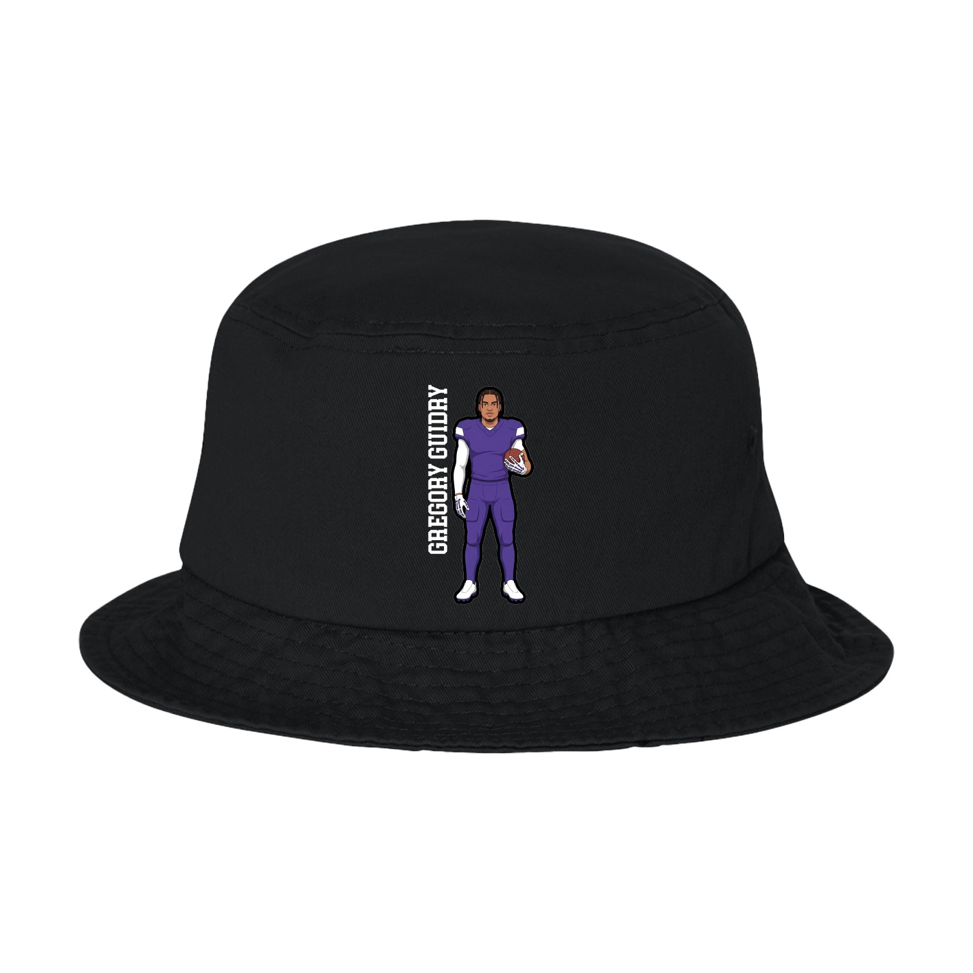 Bucket Cap — Name Vertical in Black