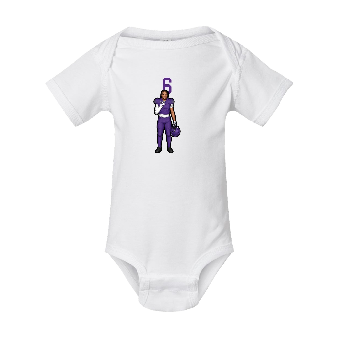Baby Onesie — Number Top in White