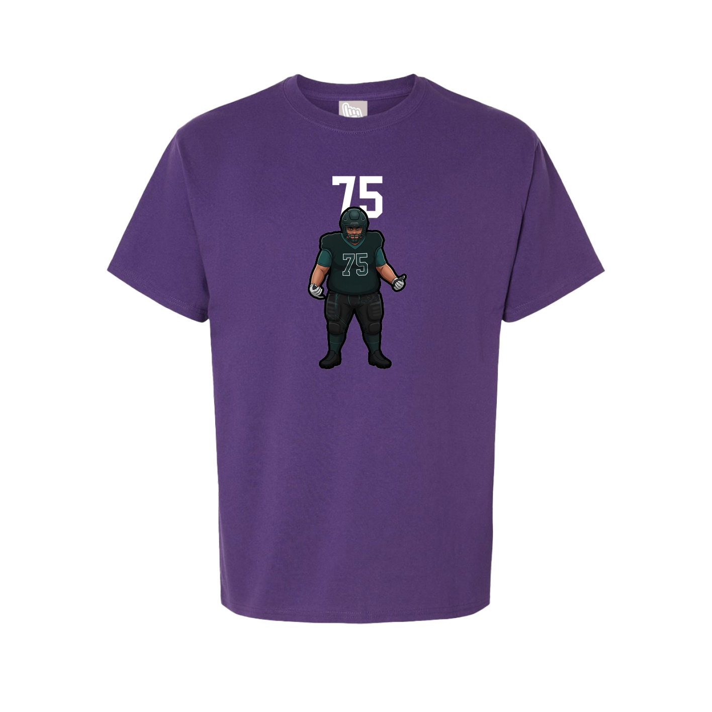 Youth Tee — Number Top in Purple
