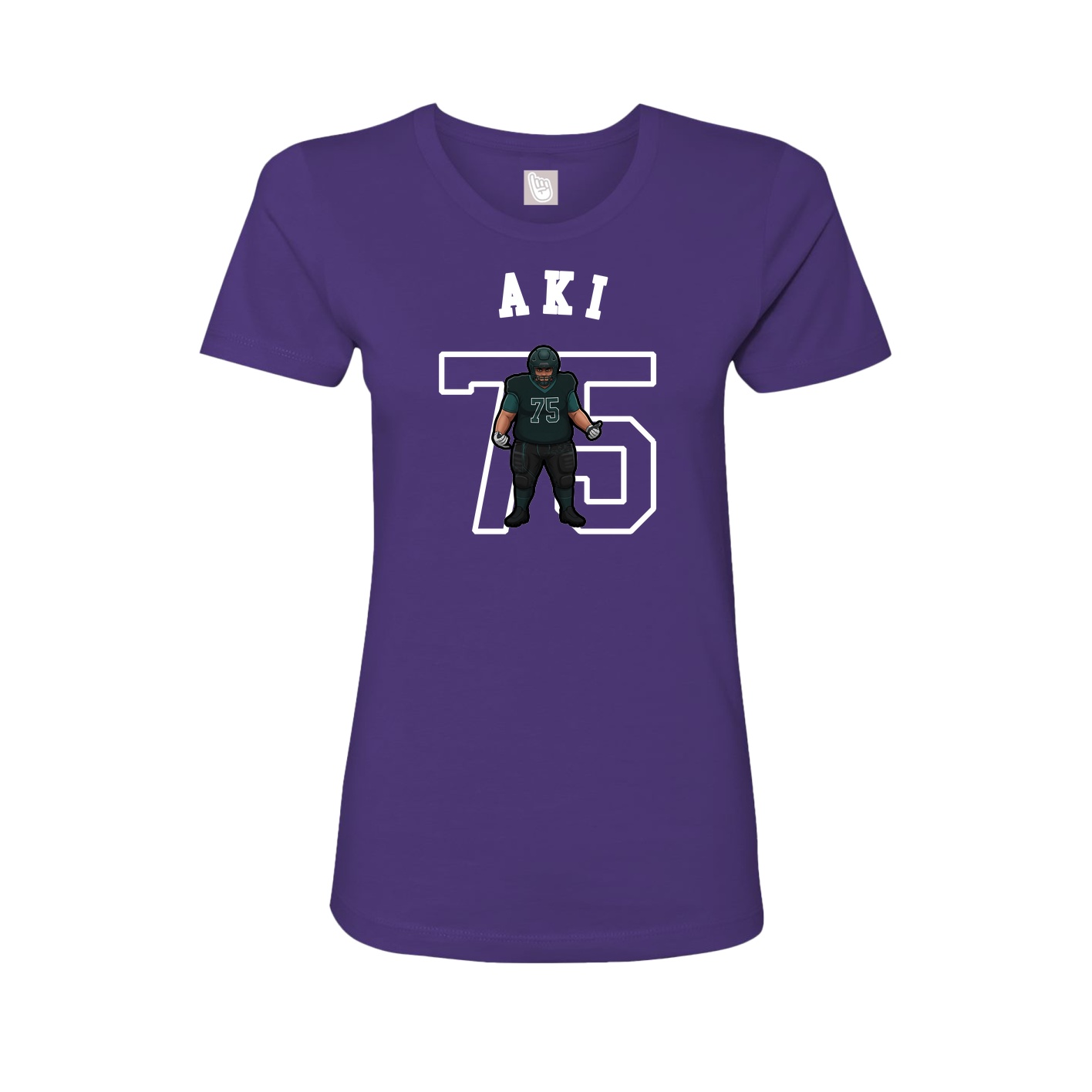 Fitted Women's Tee — Shirsey Arch in Purple