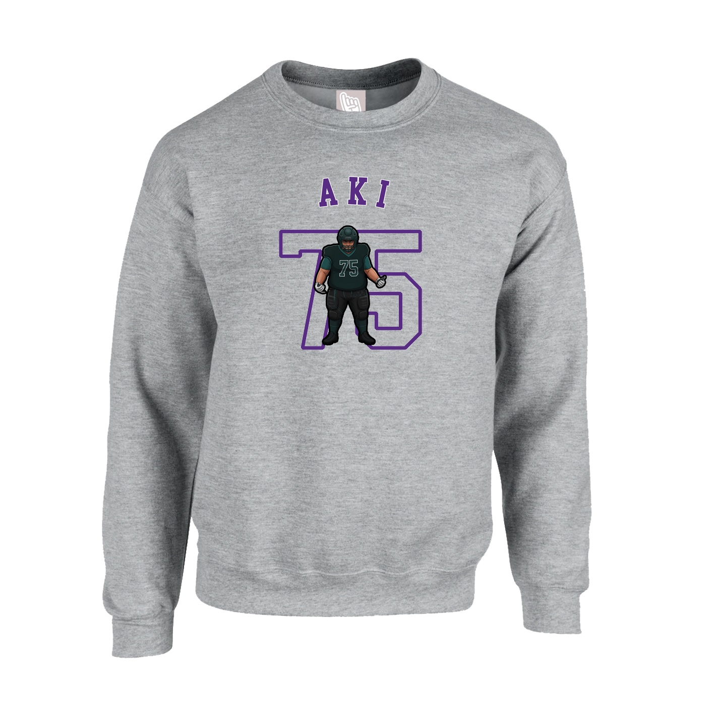 Fleece Crew — Shirsey Arch in Grey