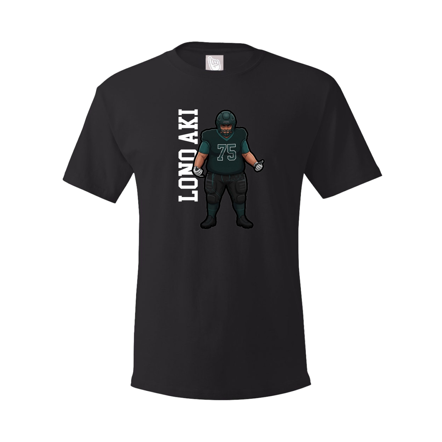 Youth Tee — Name Vertical in Black