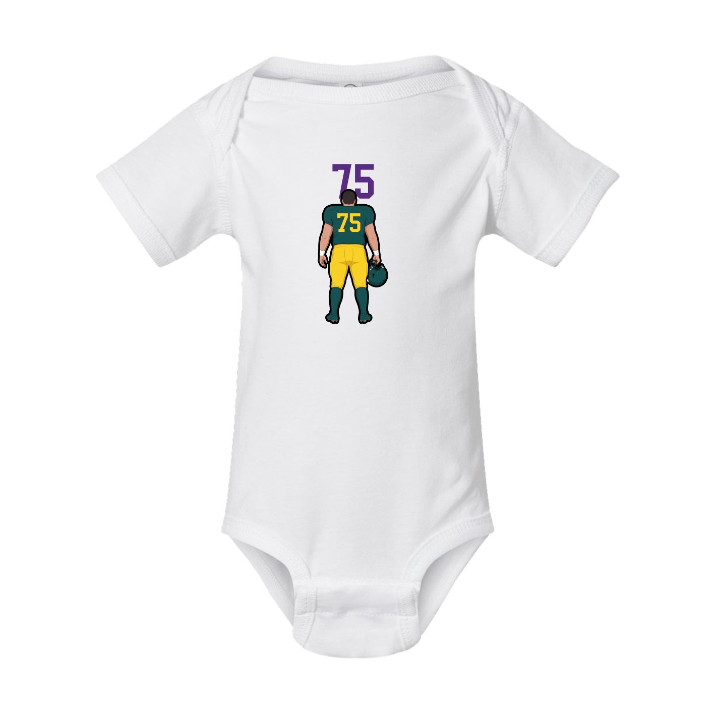 Baby Onesie — Number Top in White