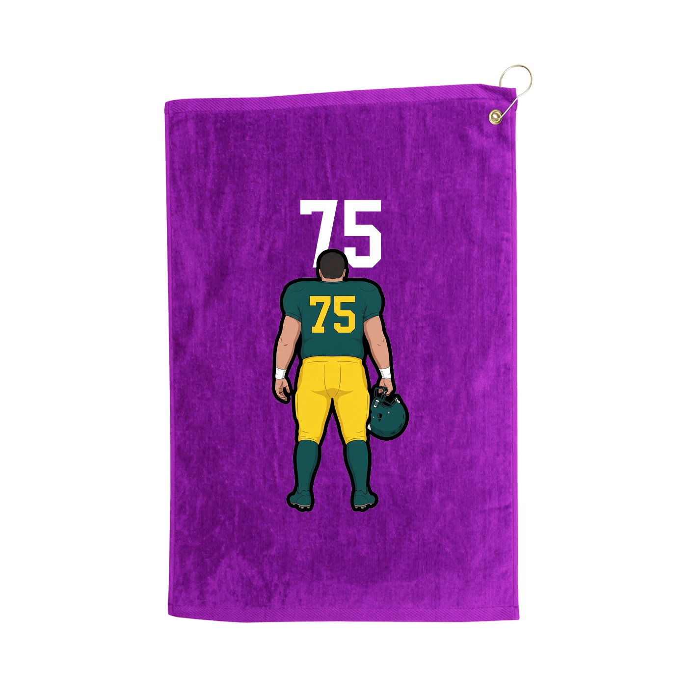 Golf Towel — Number Top in Purple
