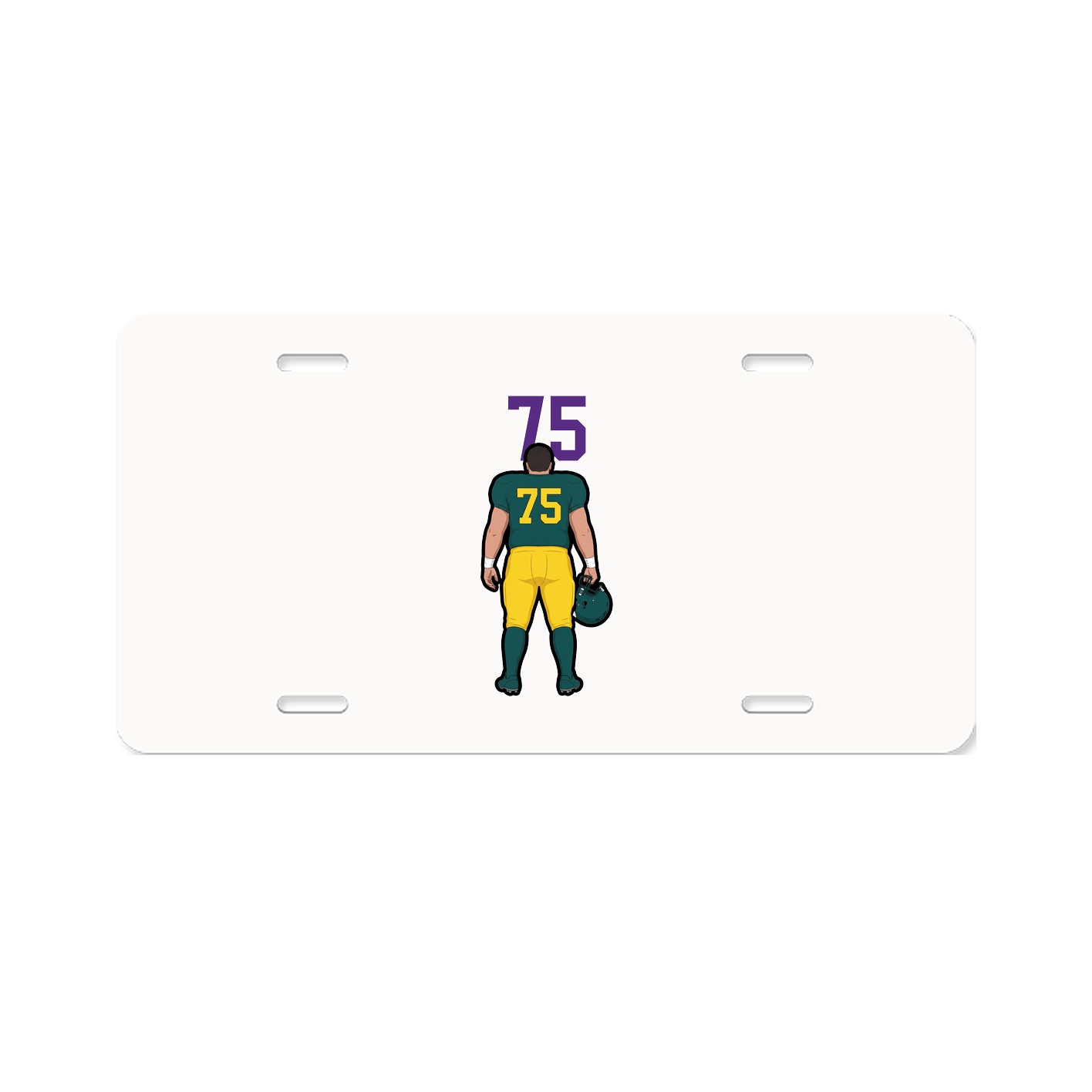 License Plate — Number Top in Classic