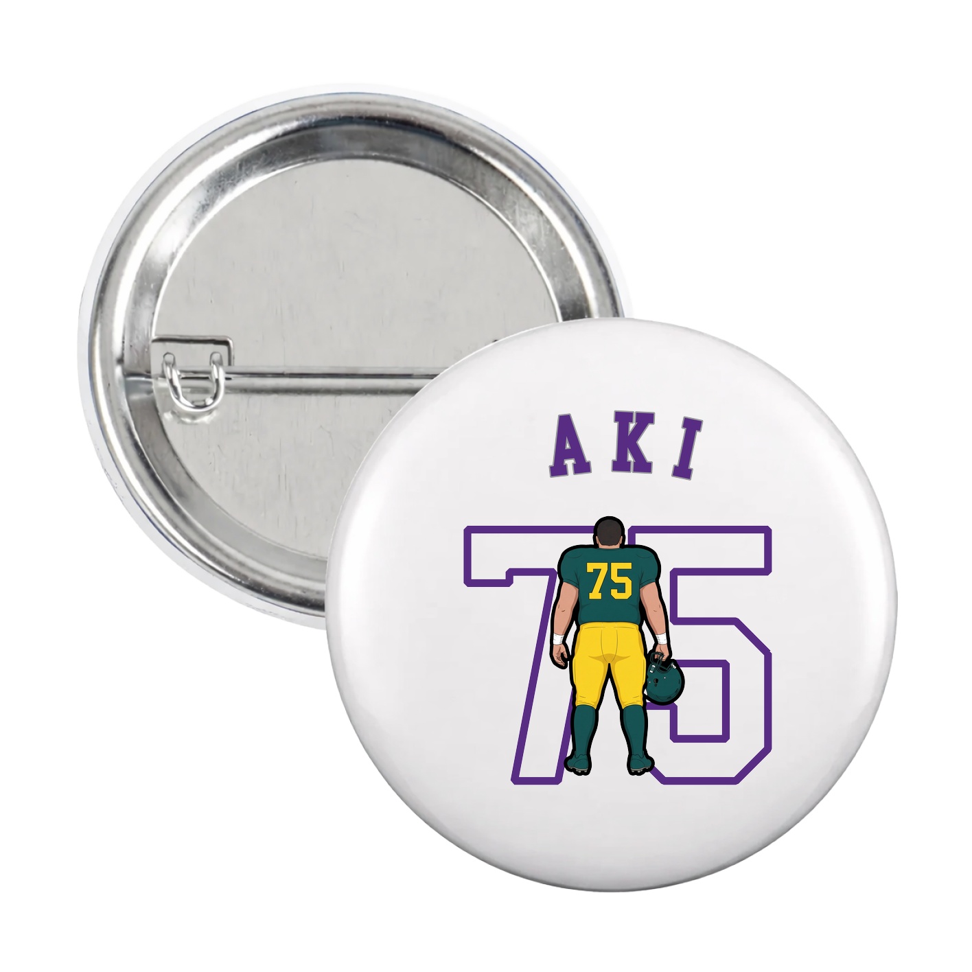 Game Day Button — Shirsey Arch in White
