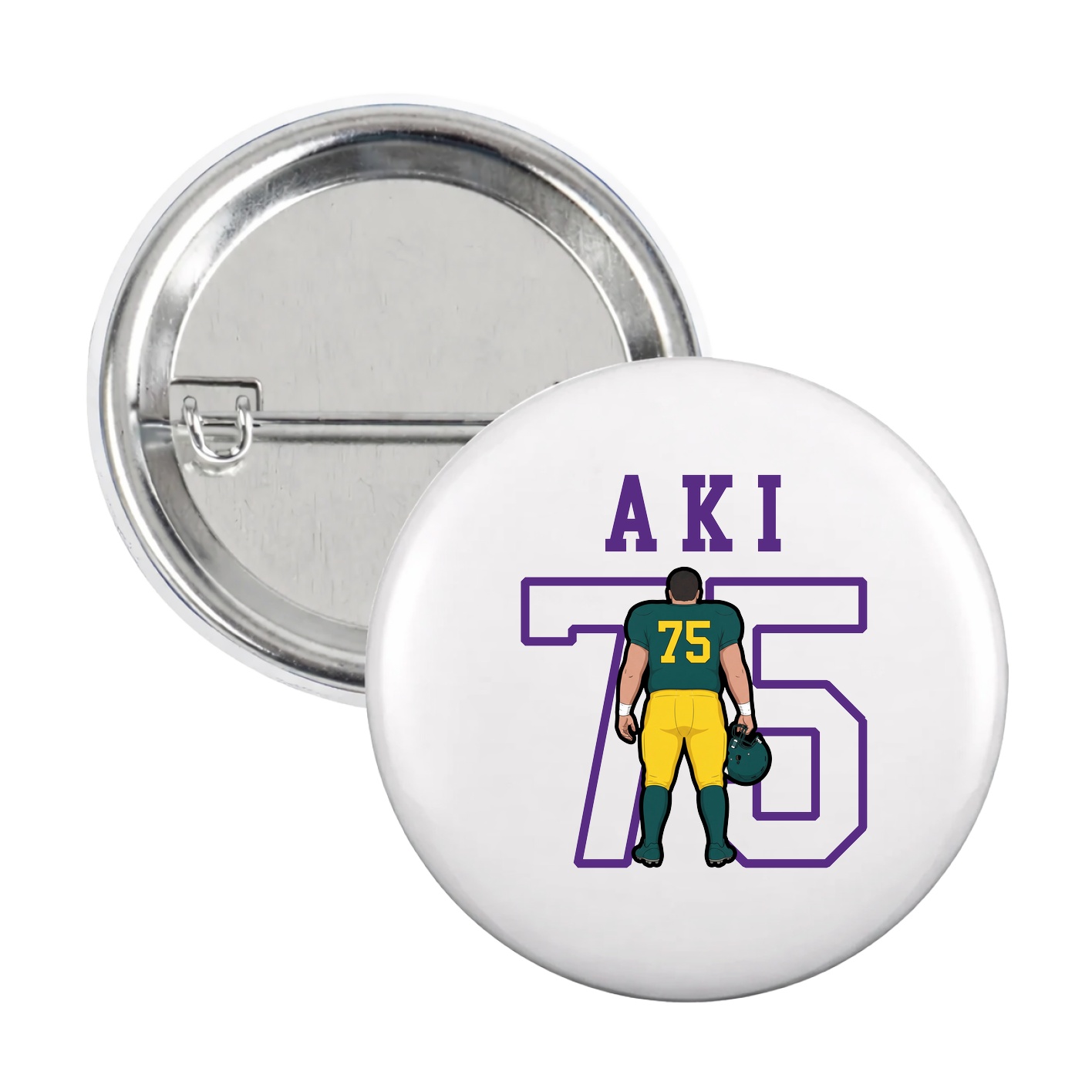 Game Day Button — Shirsey in White