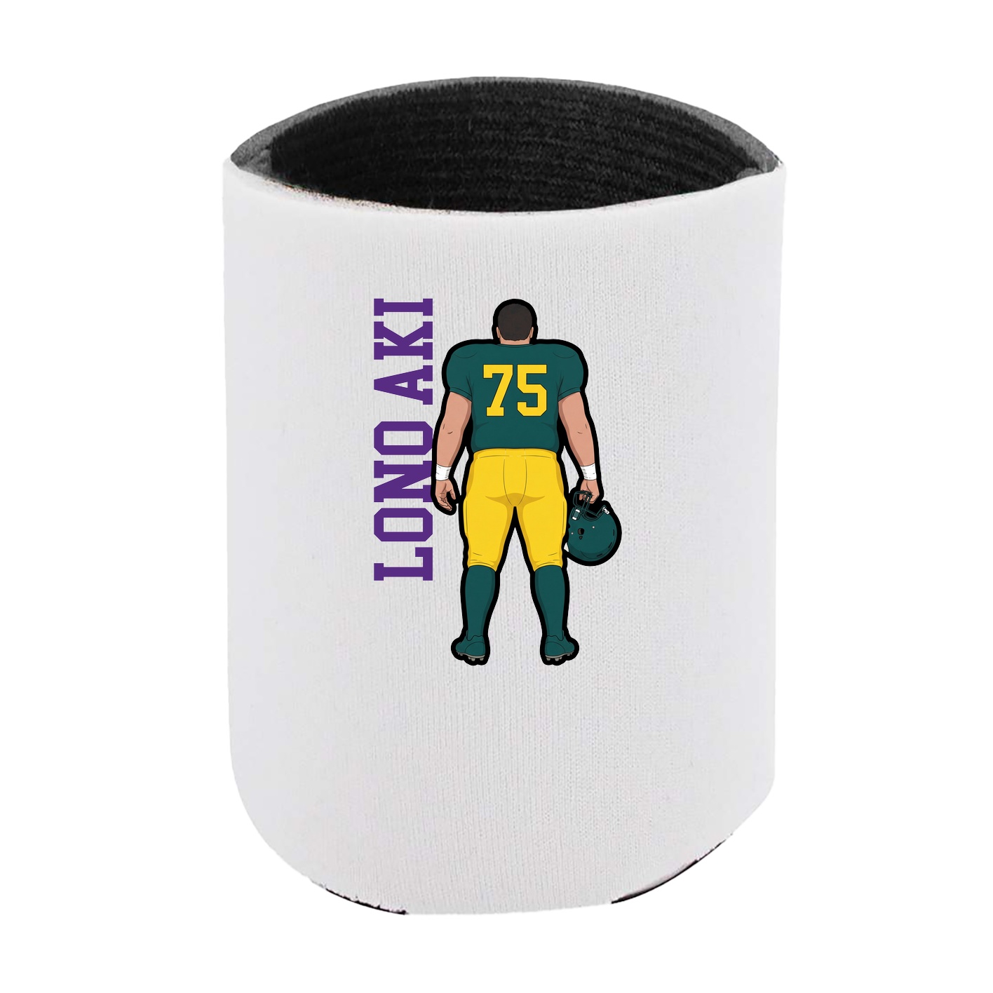 Can Holder — Name Vertical in White