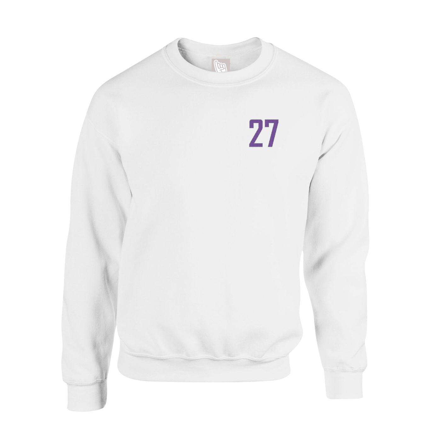 Fleece Crew — Front Shirsy in White