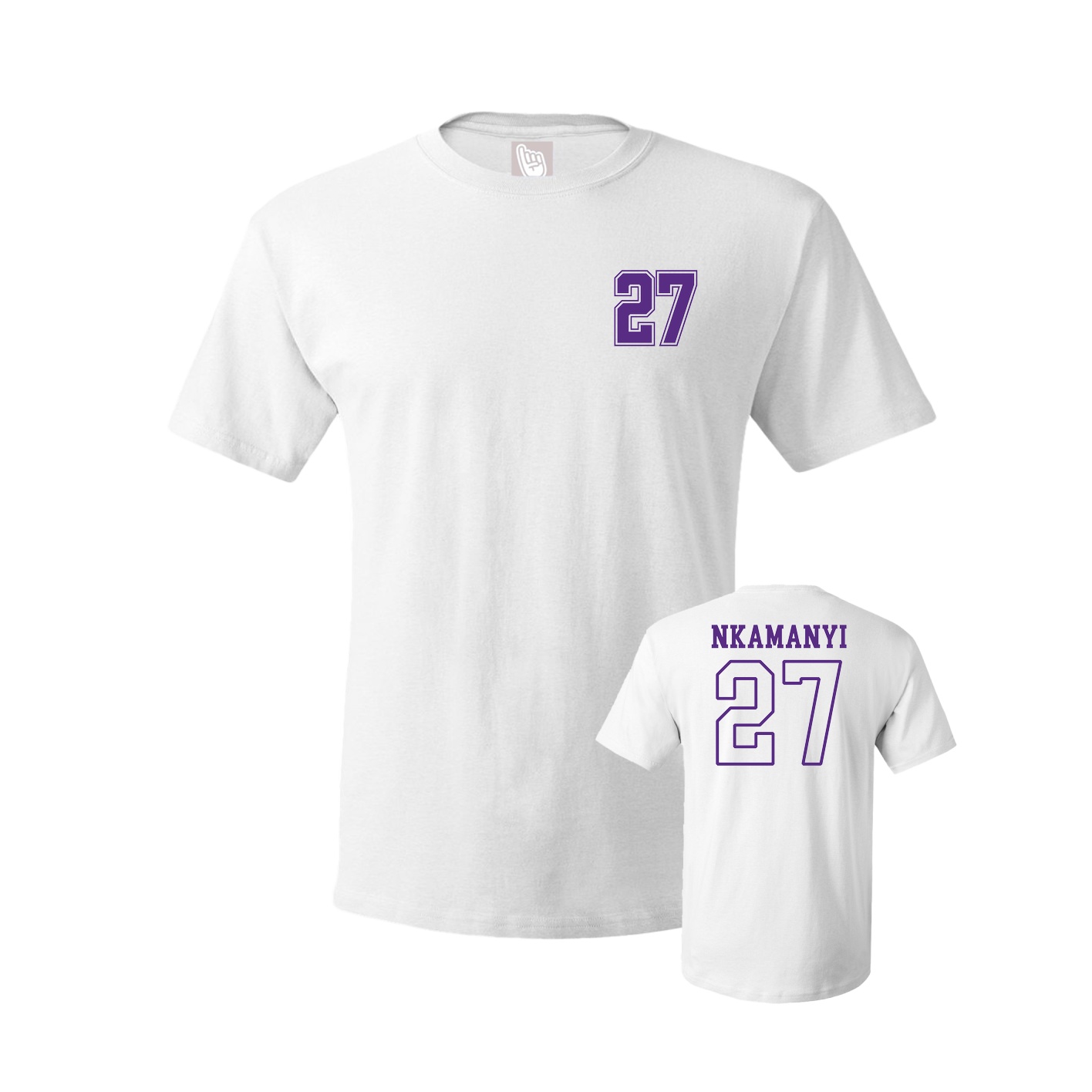 Youth Tee — Chest Back in White