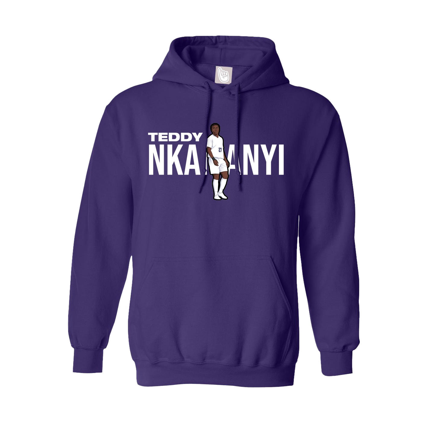 Youth Hoodie — Player Name in Purple