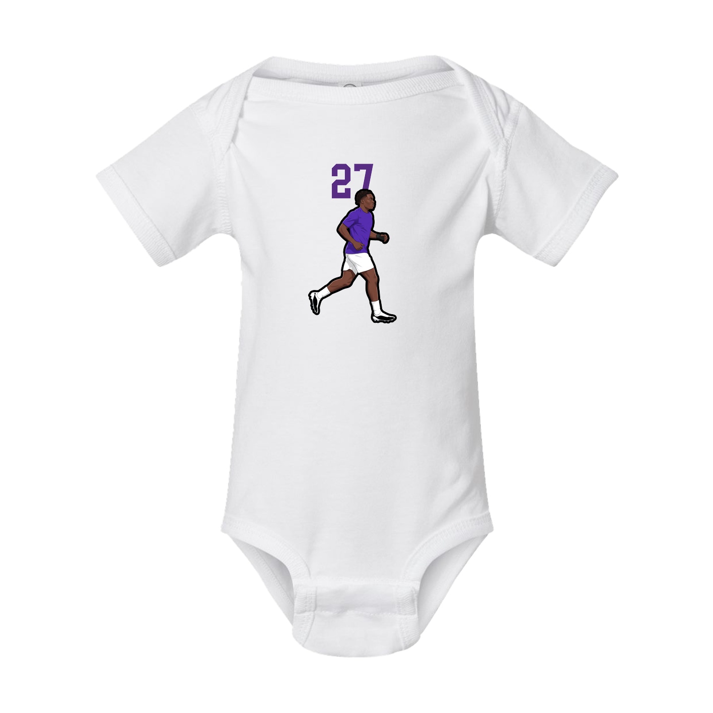 Baby Onesie — Number Top in White