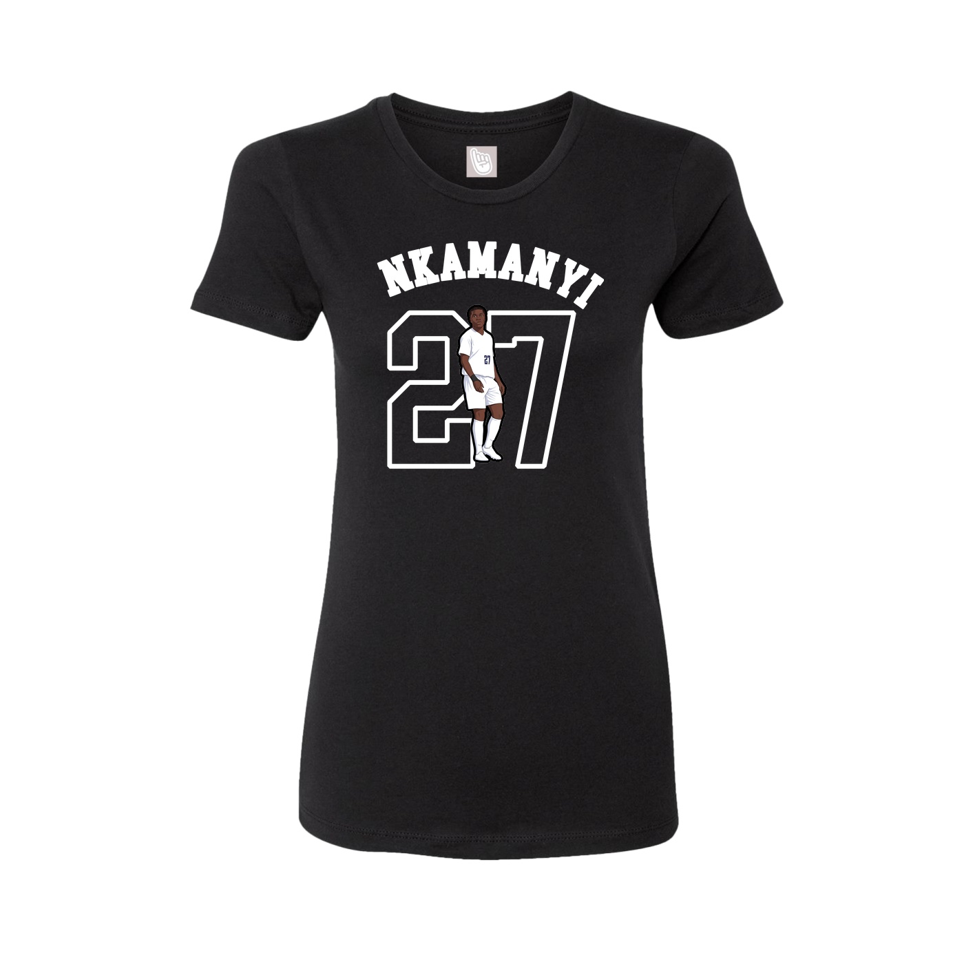 Fitted Women's Tee — Shirsey Arch in Black