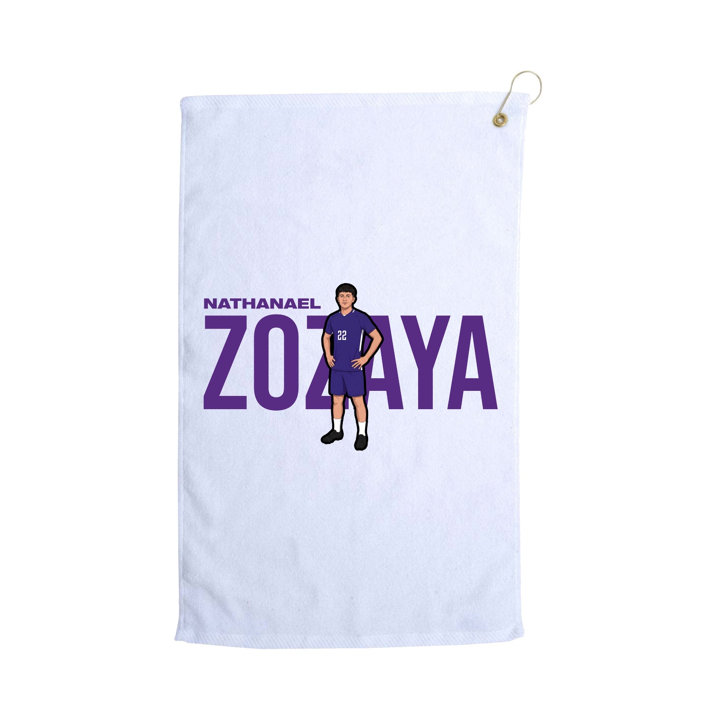 Golf Towel — Player Name in White
