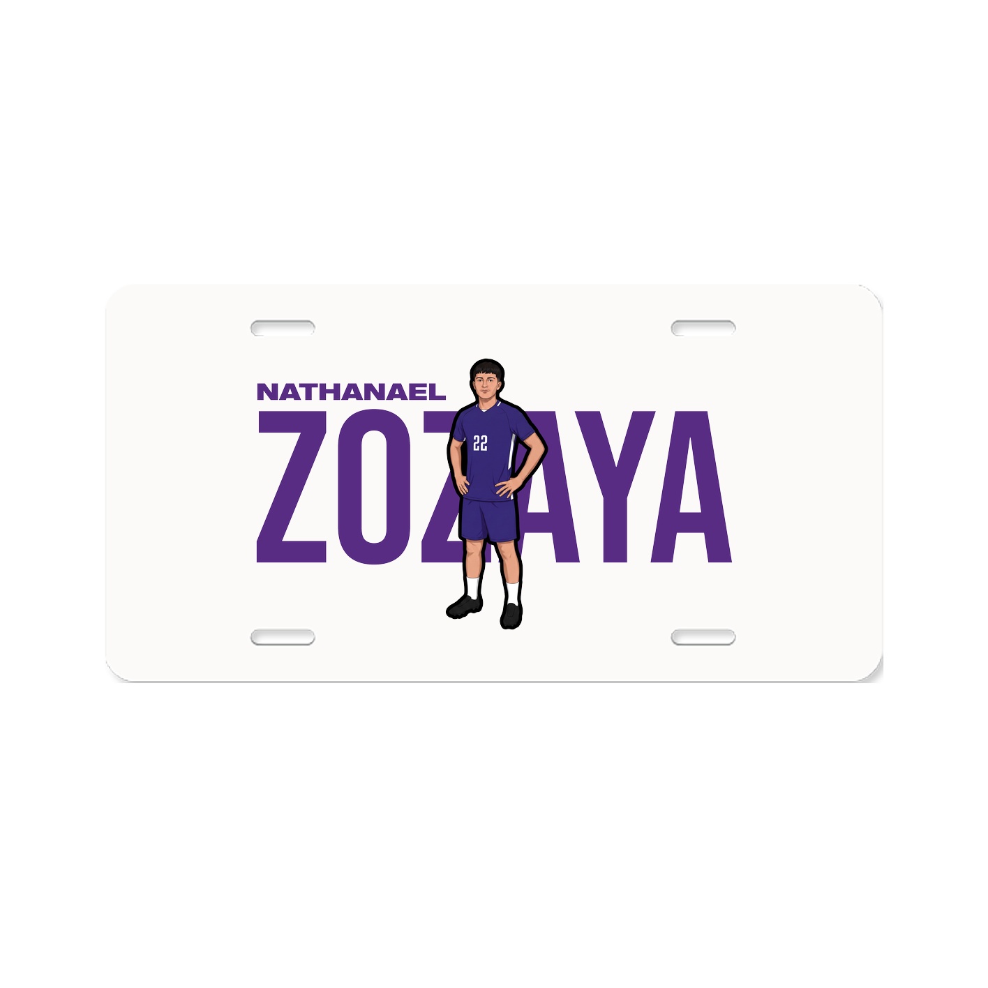 License Plate — Player Name in Classic