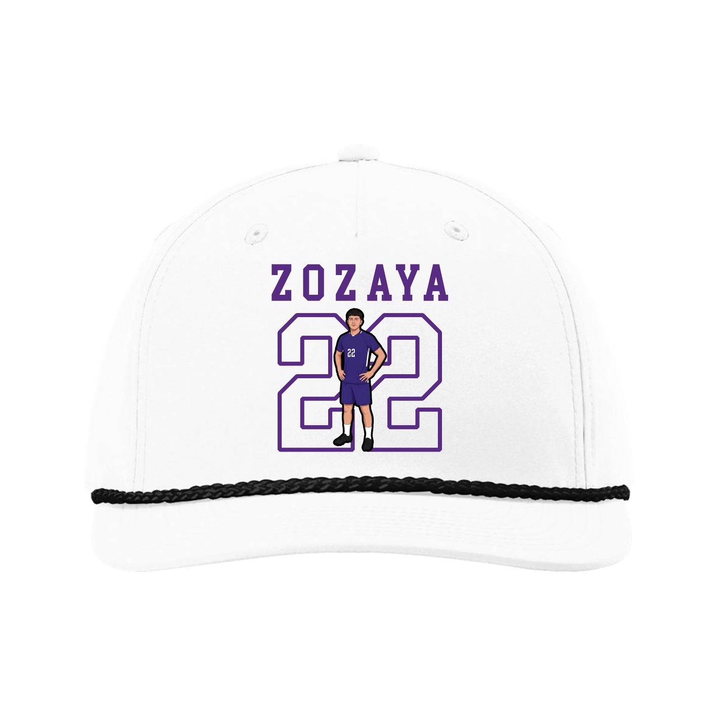Five-Panel Classic Rope Cap — Shirsey in White