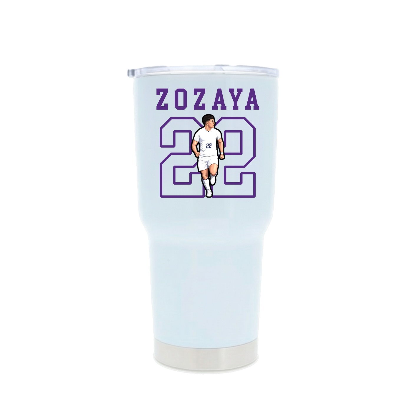 30oz Stainless Steel Tumbler — Shirsey in White