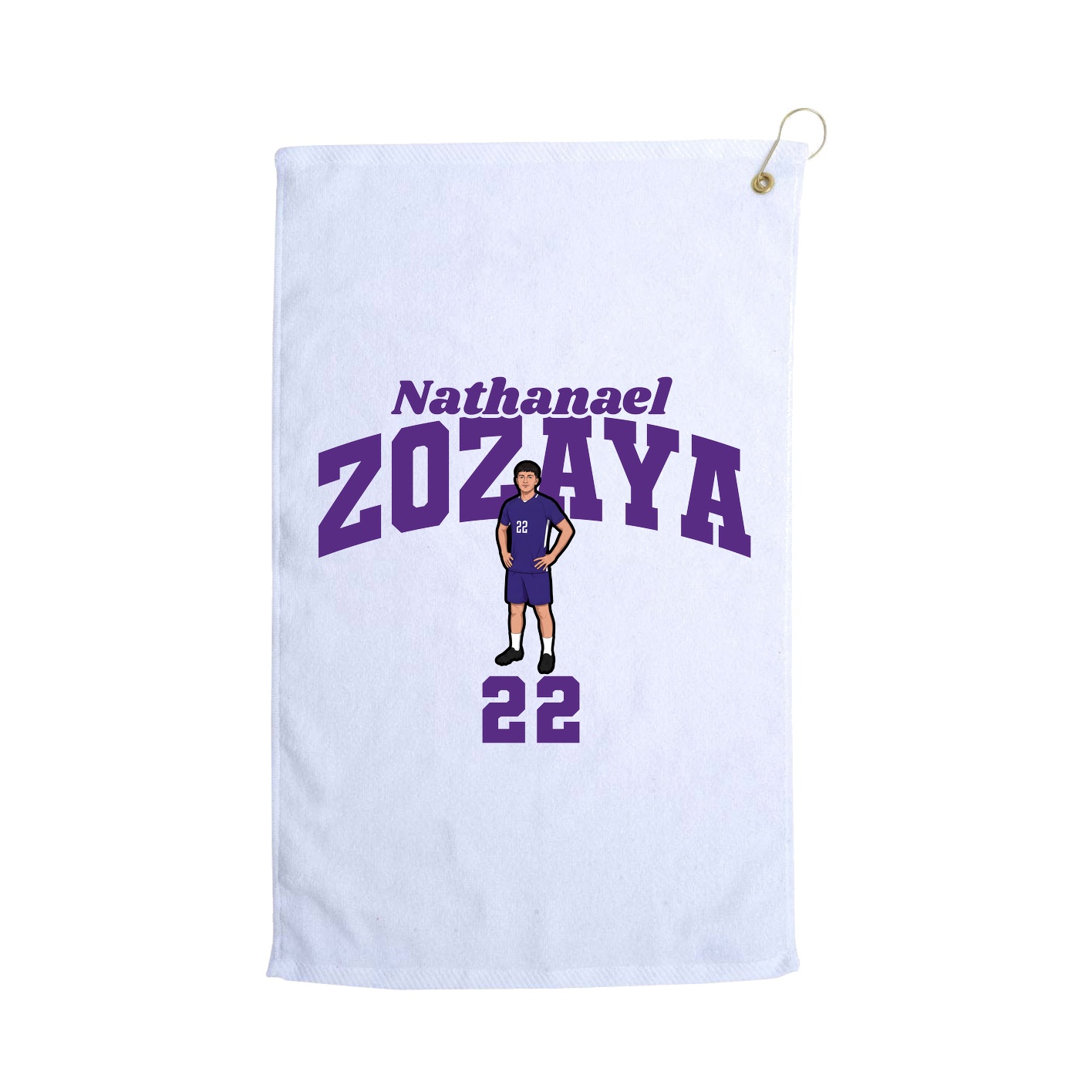 Golf Towel — Signature Arch in White