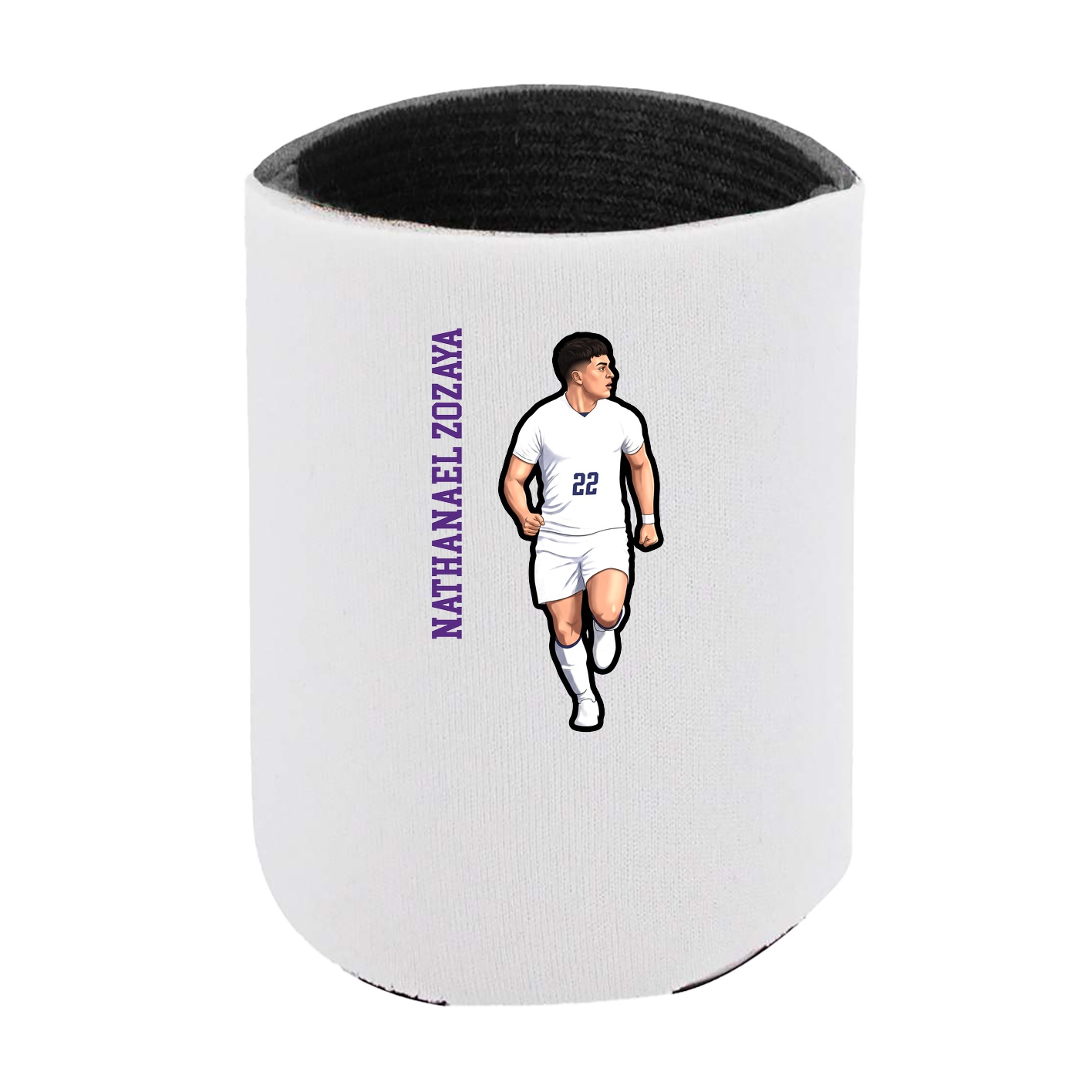 Can Holder — Name Vertical in White