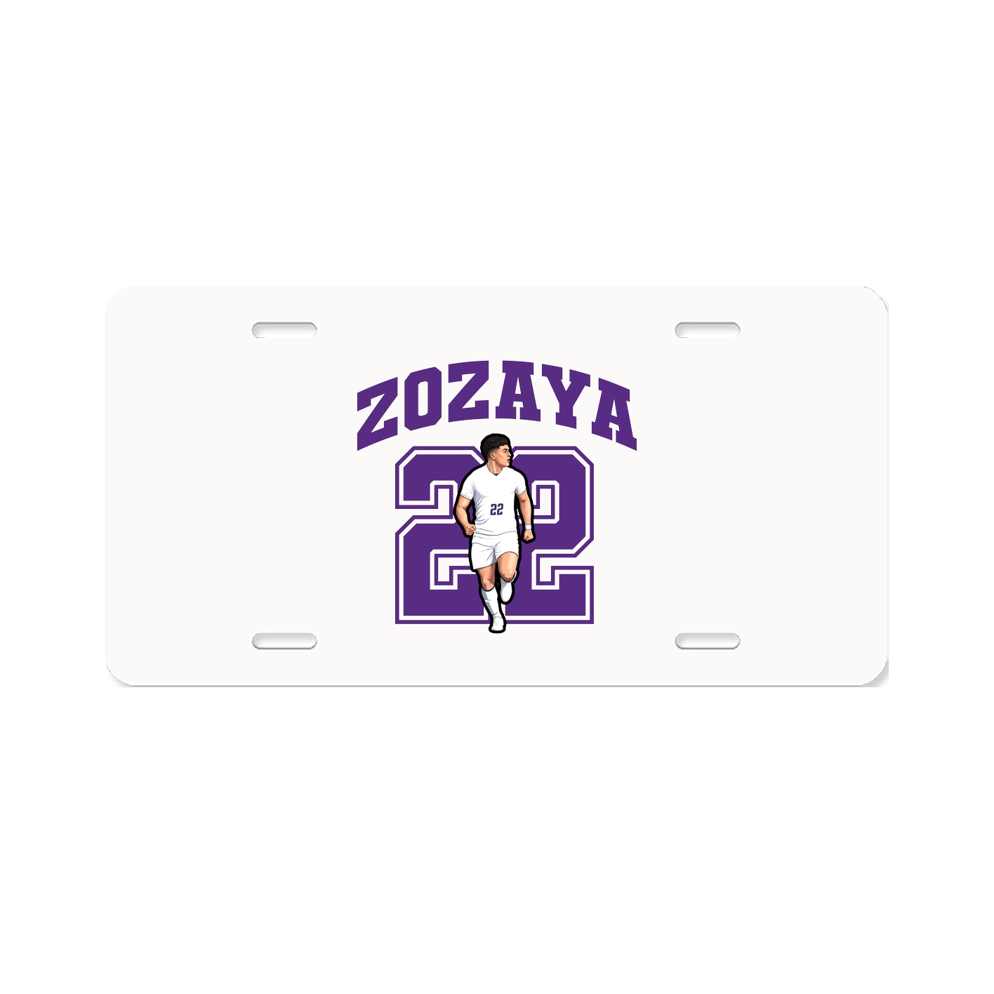 License Plate — Number in Classic