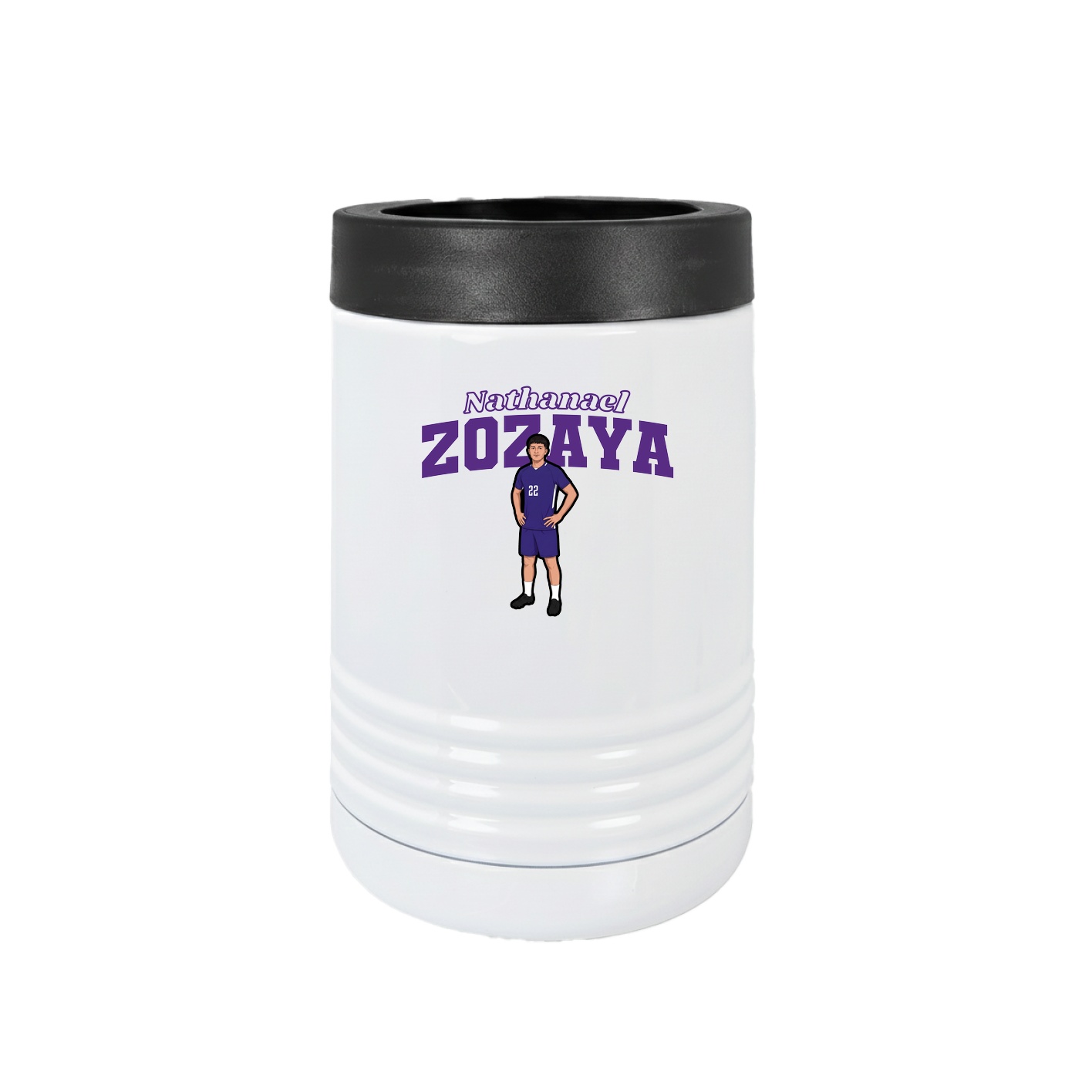 Beverage Holder — Name Arch in White