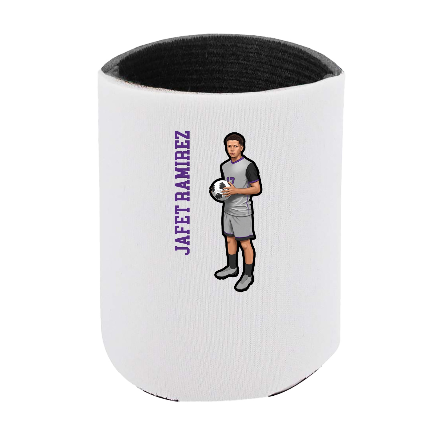 Can Holder — Name Vertical in White