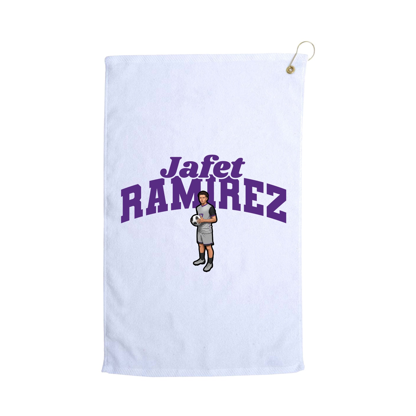 Golf Towel — Signature Arch in White