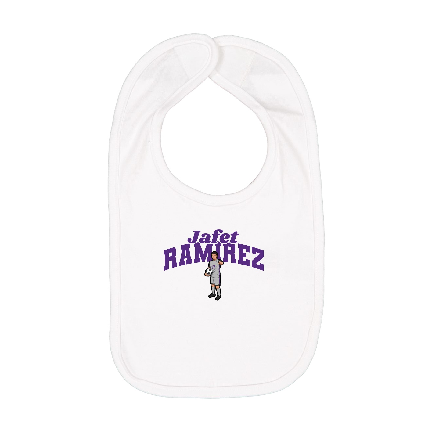 Infant Bib — Signature Arch in White