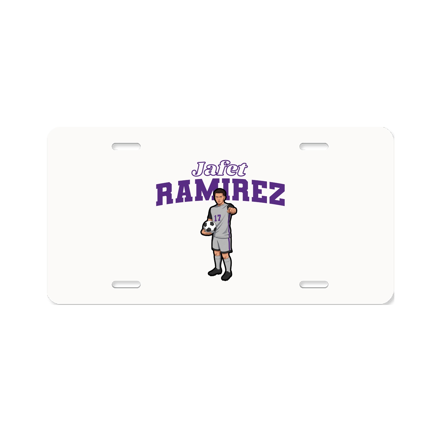 License Plate — Name Arch in Classic