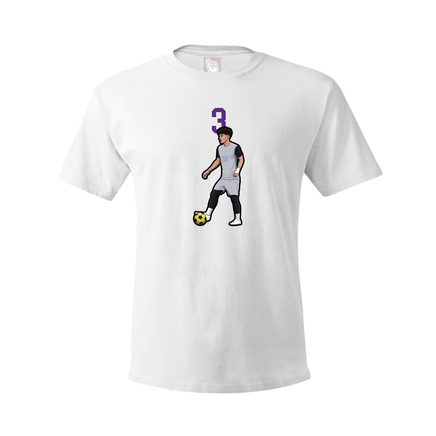 Tee — Number Top in White