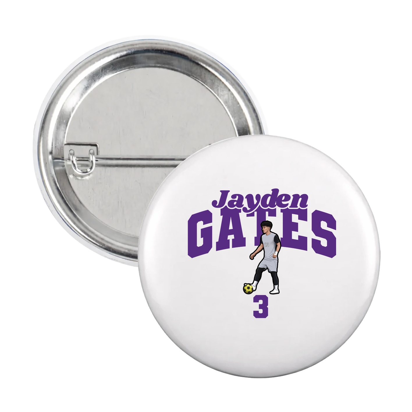 Game Day Button — Signature Arch in White