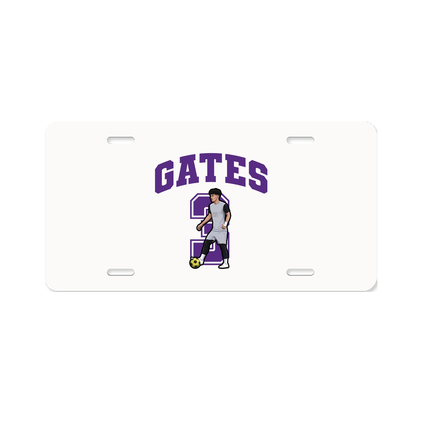 License Plate — Number in Classic