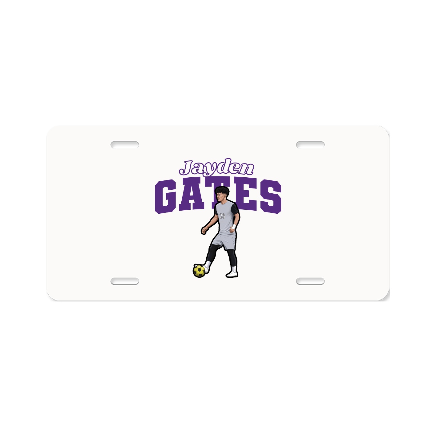 License Plate — Name Arch in Classic