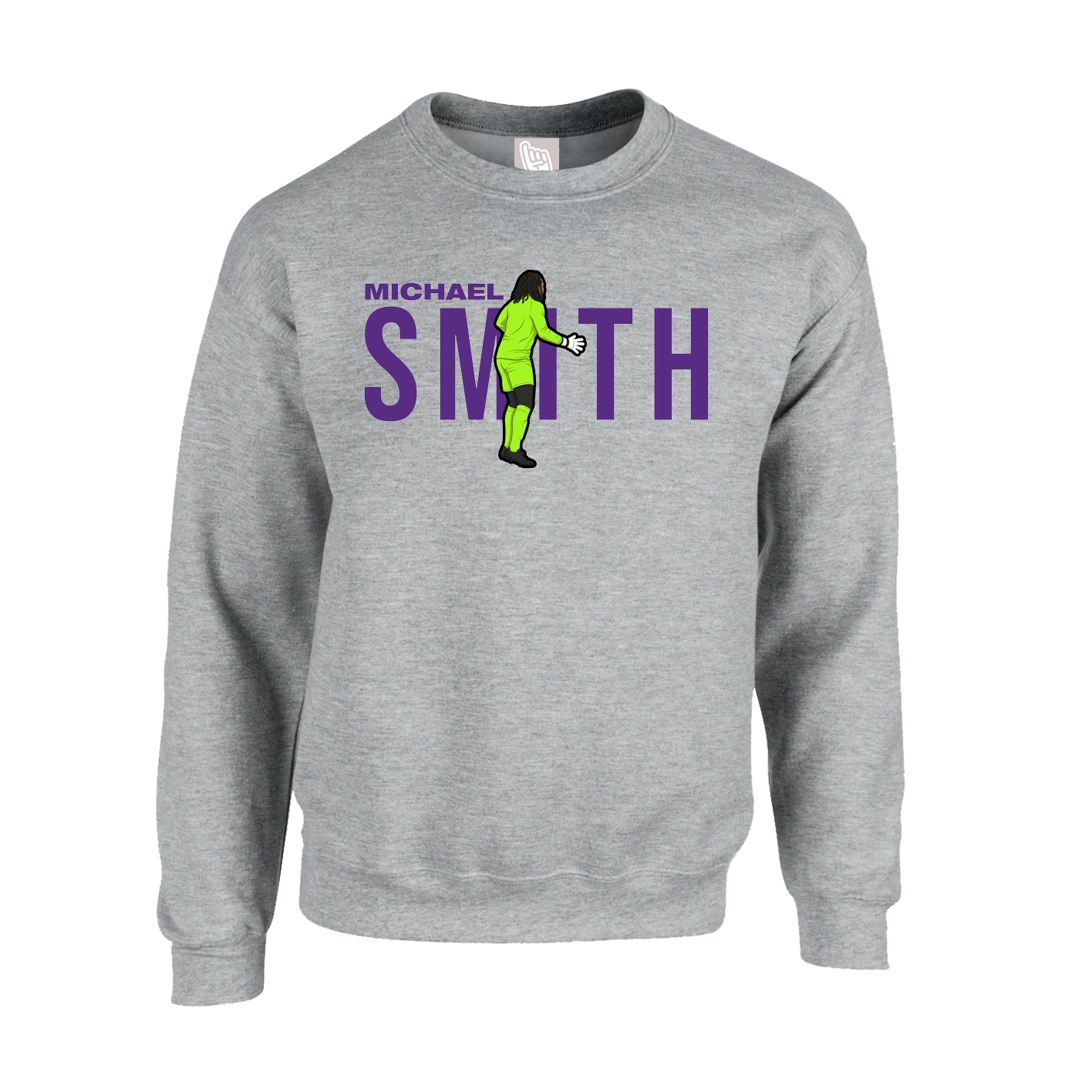 Fleece Crew — Player Name in Grey