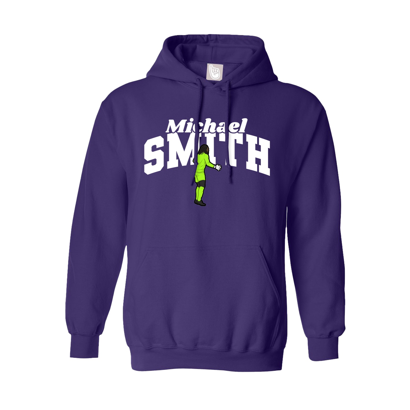 Youth Hoodie — Signature Arch in Purple