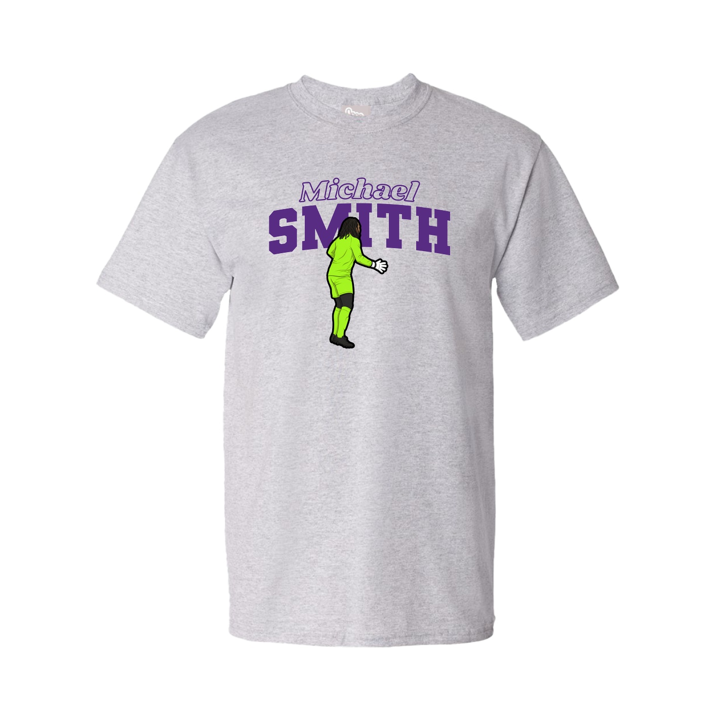 Tee — Name Arch in Grey