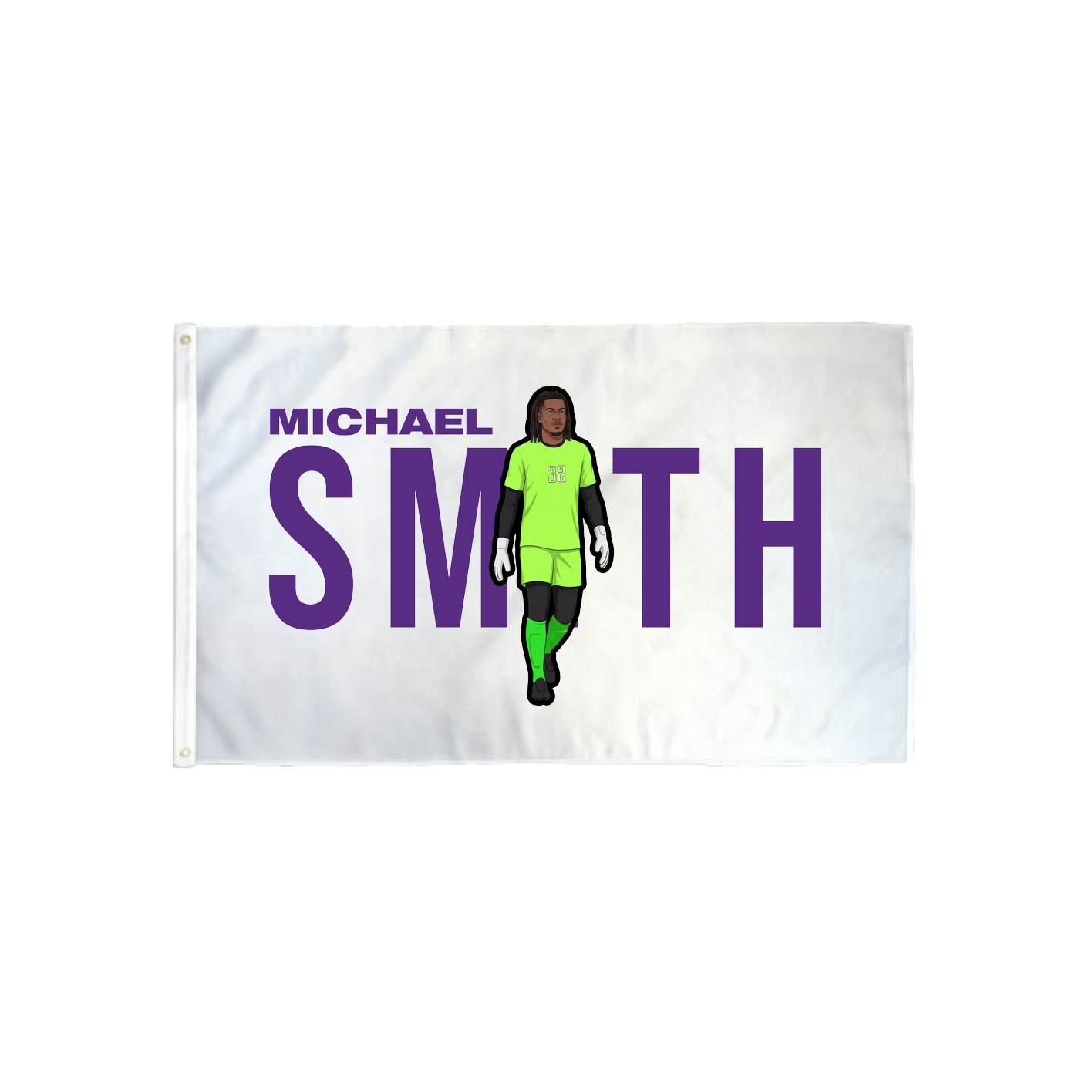 3x5 Flag — Player Name in Classic