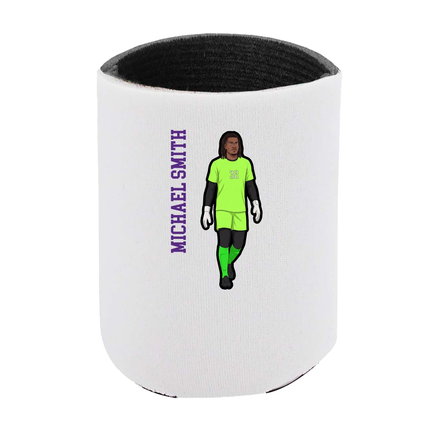 Can Holder — Name Vertical in White