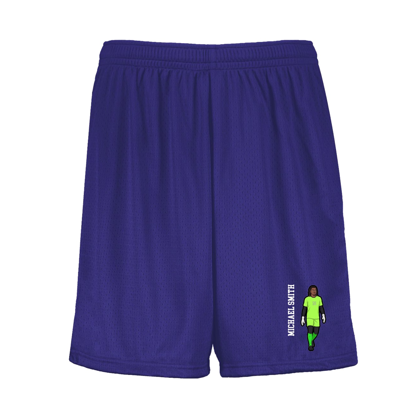 Shorts — Name Vertical in Purple