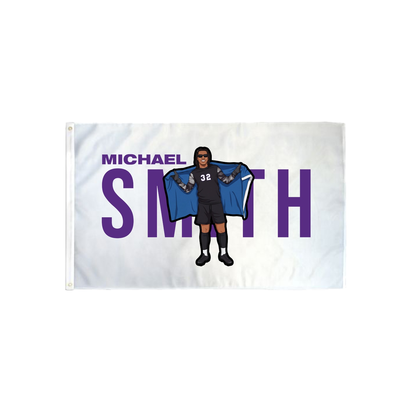 3x5 Flag — Player Name in Classic