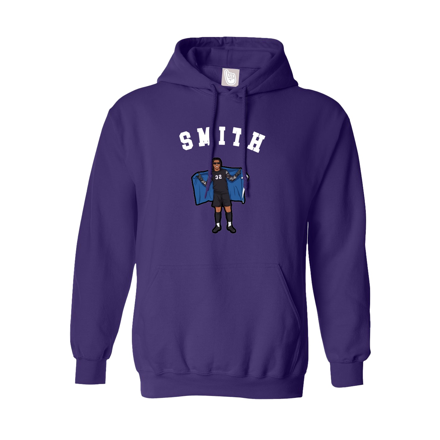 Youth Hoodie — Shirsey Arch in Purple