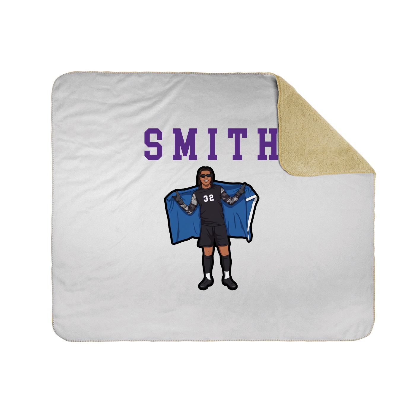 Throw Blanket — Shirsey in White