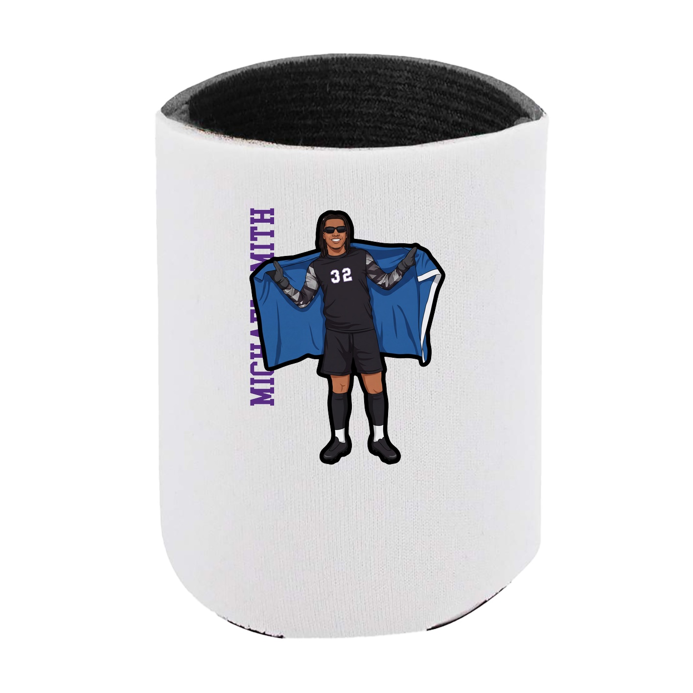 Can Holder — Name Vertical in White